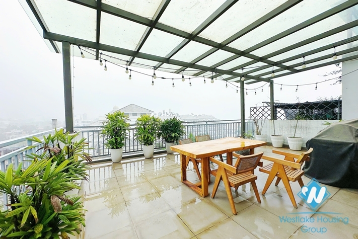 Morden duplex 3 bedrooms apartment for rent in Tay Ho ward, Ha Noi
